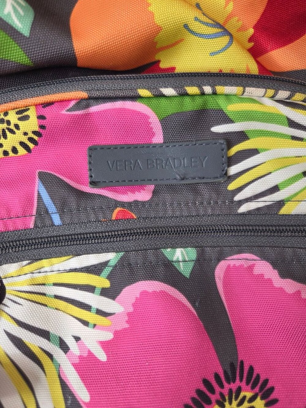 Vera Bradley Lighten up Campus Floral Backpack JAZZY BLOOMS water resistant - Picture 4 of 8